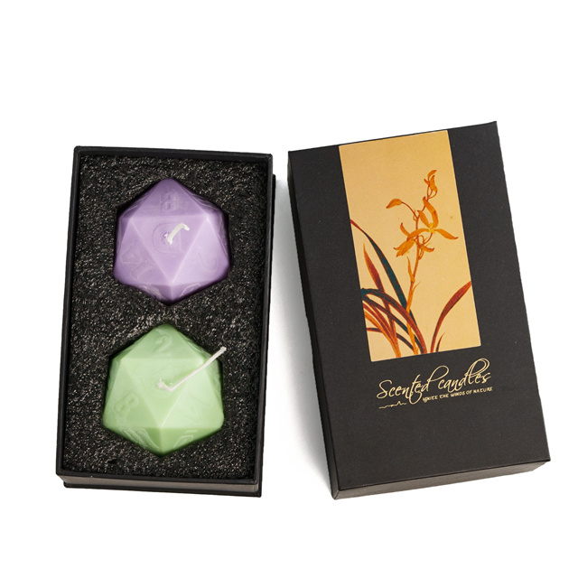 2Pcs 55mm Candle Dice with Carton Packaging,Candle Dice
