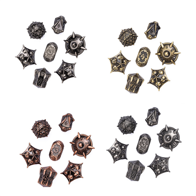 Ancient Metal Dice（Dragon Set）,Dragon set